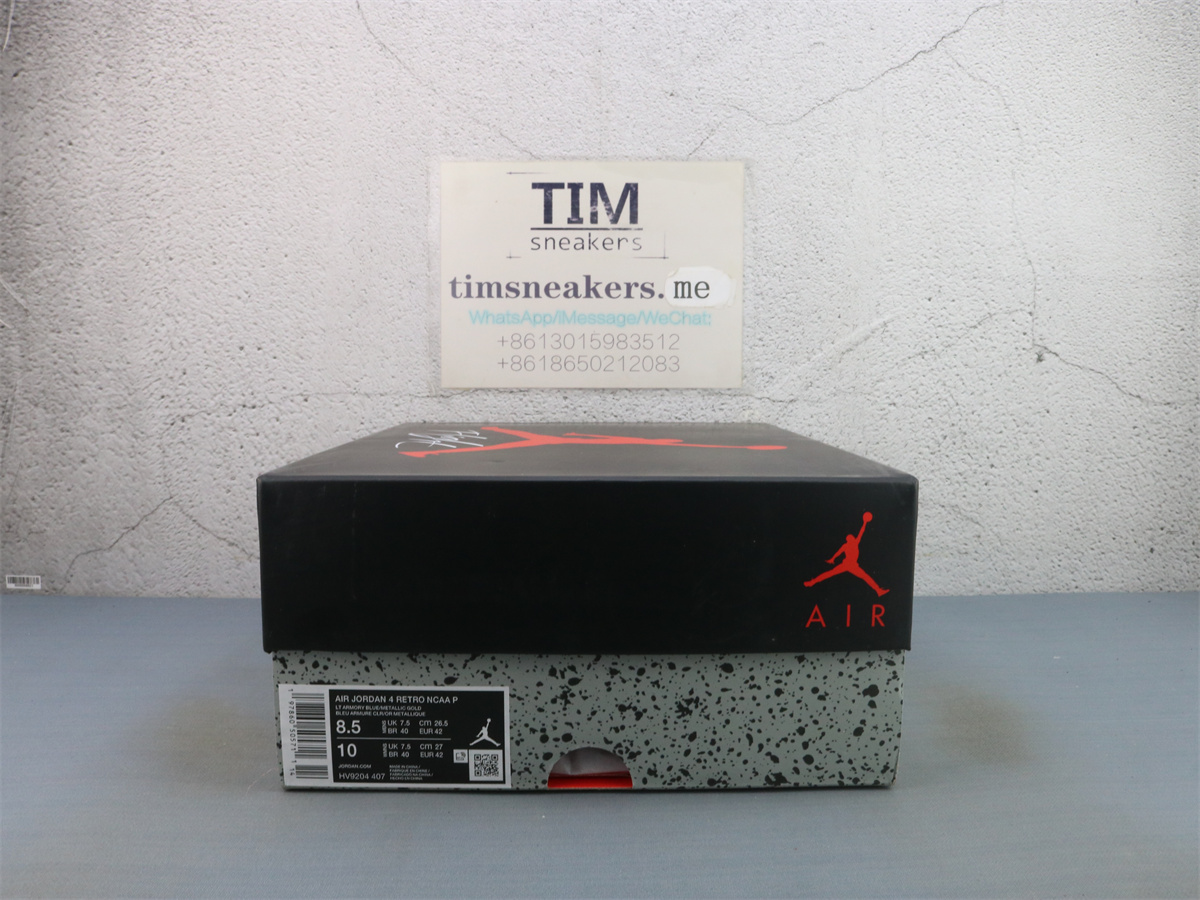 GX Batch Air Jordan 4 UNC Tar Heels PE HV9204-407